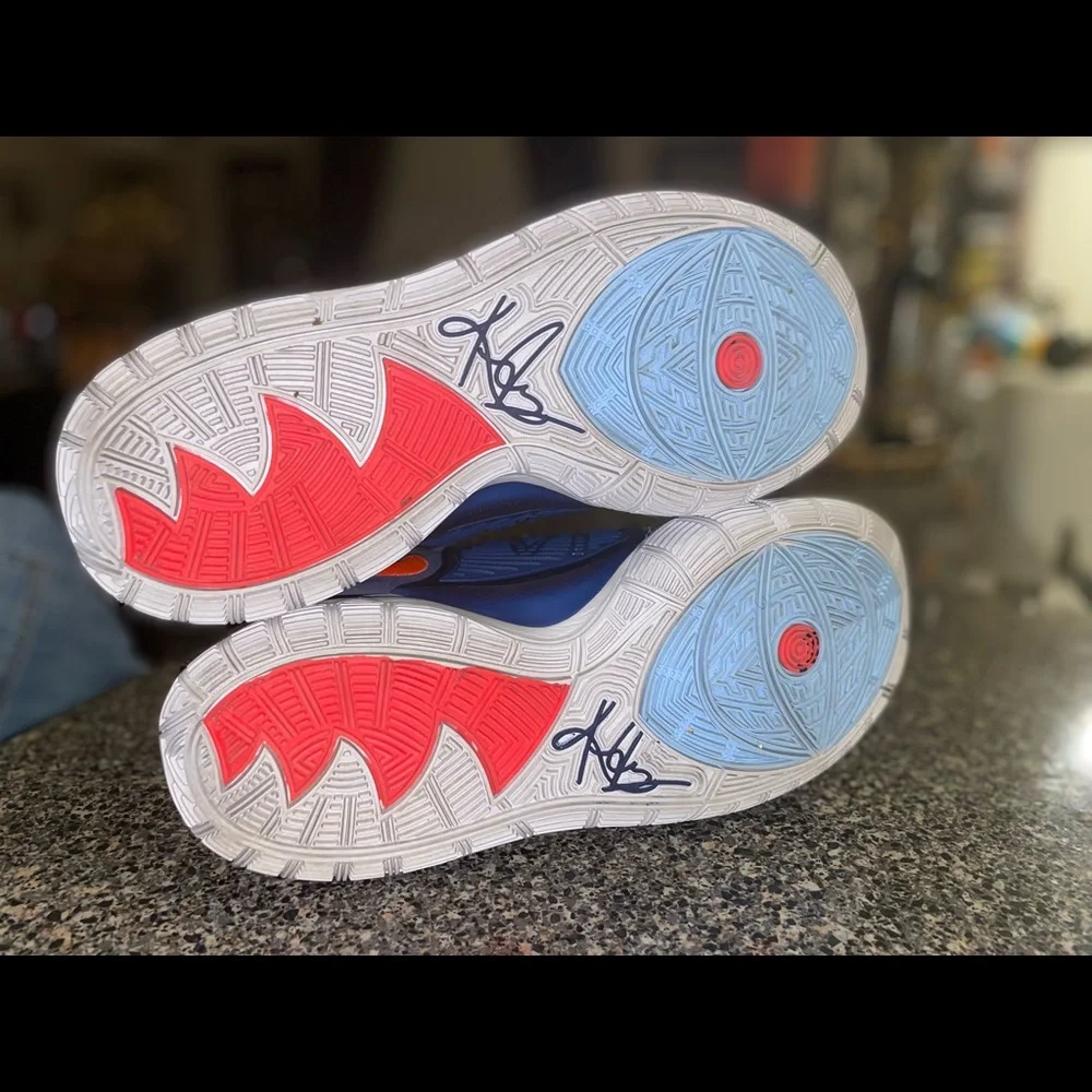 Nike Kyrie 6 ‘USA’ Navy Laser Crimson BQ4630-402 Mens Size 8 VNDS Balled Once - Picture 5 of 7